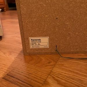 Set of two Panasonic home theater speakers